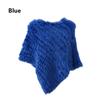 New Fur Knitted Rabbit Fur Poncho Vest Fashion Wrap Coat Vtg Shawl Lady Wedding Party