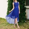 Formal Dress Lace Swallowtail Summer Crochet Large Hem Maxi Dress for Wedding
