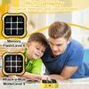 Tic Tac Toe Electronic, 3-in-1 Puzzle Game Console, Board Game, Family Portable Travel Games for Education, 3+ Year Old Boys (Yellow)