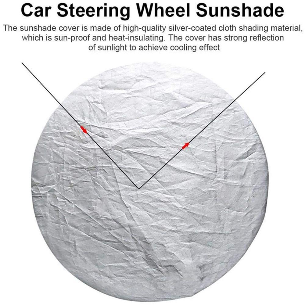 Shade Sun visor Steering Wheel Sun Block Sunscreen Sheath Steering Wheel Cover Insulation Sleeve