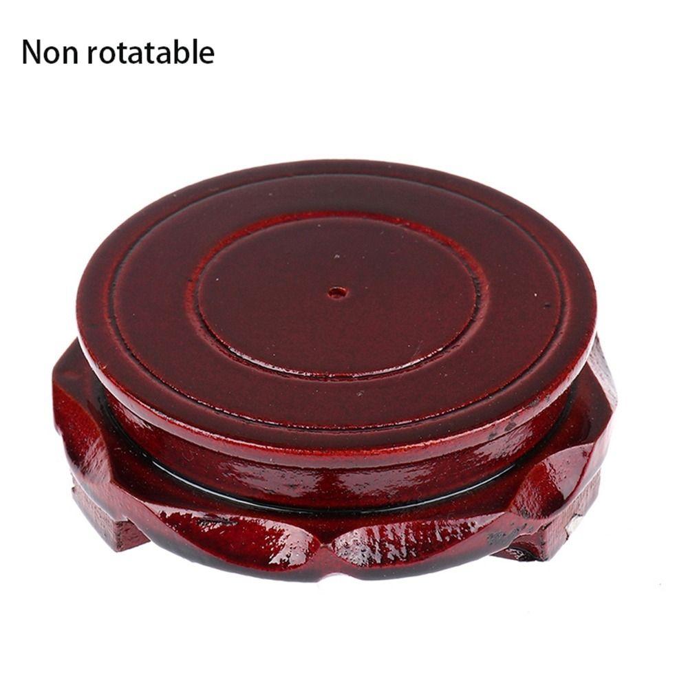 Wood Antique Carved Vintage Home Decoration Teapot Display Holder Ornament Vase Base Stand Base