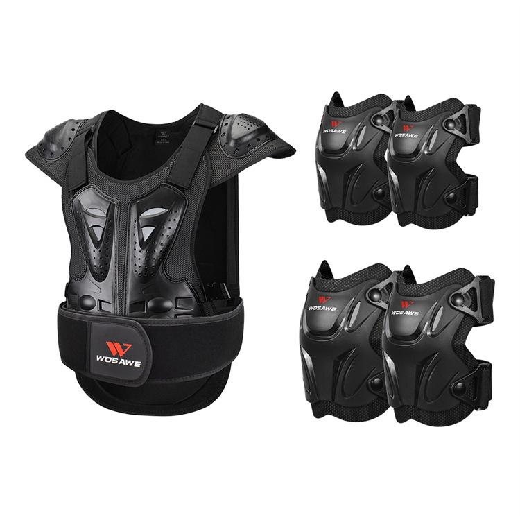 WOSAWE Adult Motorcycle Armor Clothing Motorcycle Riding Knee Pads Elbow Pads Set Skateboard Roller Skating Protective Gear Set