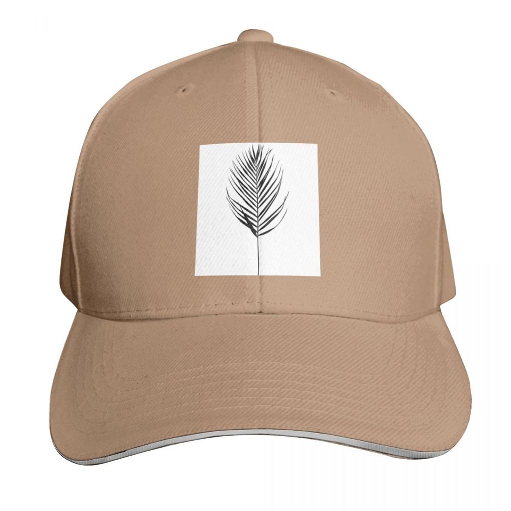 Palm leaf silhouette illustration  Evelyn Baseball Cap Golf Cap Unique hats funny hat party Hat Ladies Unisexs