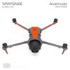 WRAPGRADE Skin for Mavic 4 Pro, Neon Orange Accent Color