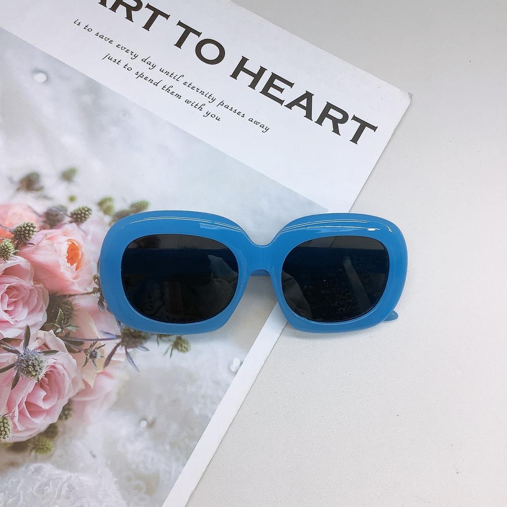 Винтажные летние детские солнцезащитные очки в гонконгском стиле, овальные солнцезащитные очки для мальчиков и девочек, солнцезащитные очки Tide