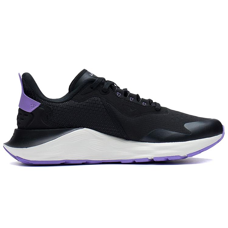 Li Ning Yufeng Отражающая Амортизация Отскок Низкие Беговые Кроссовки Женские Черные ARSS014-1