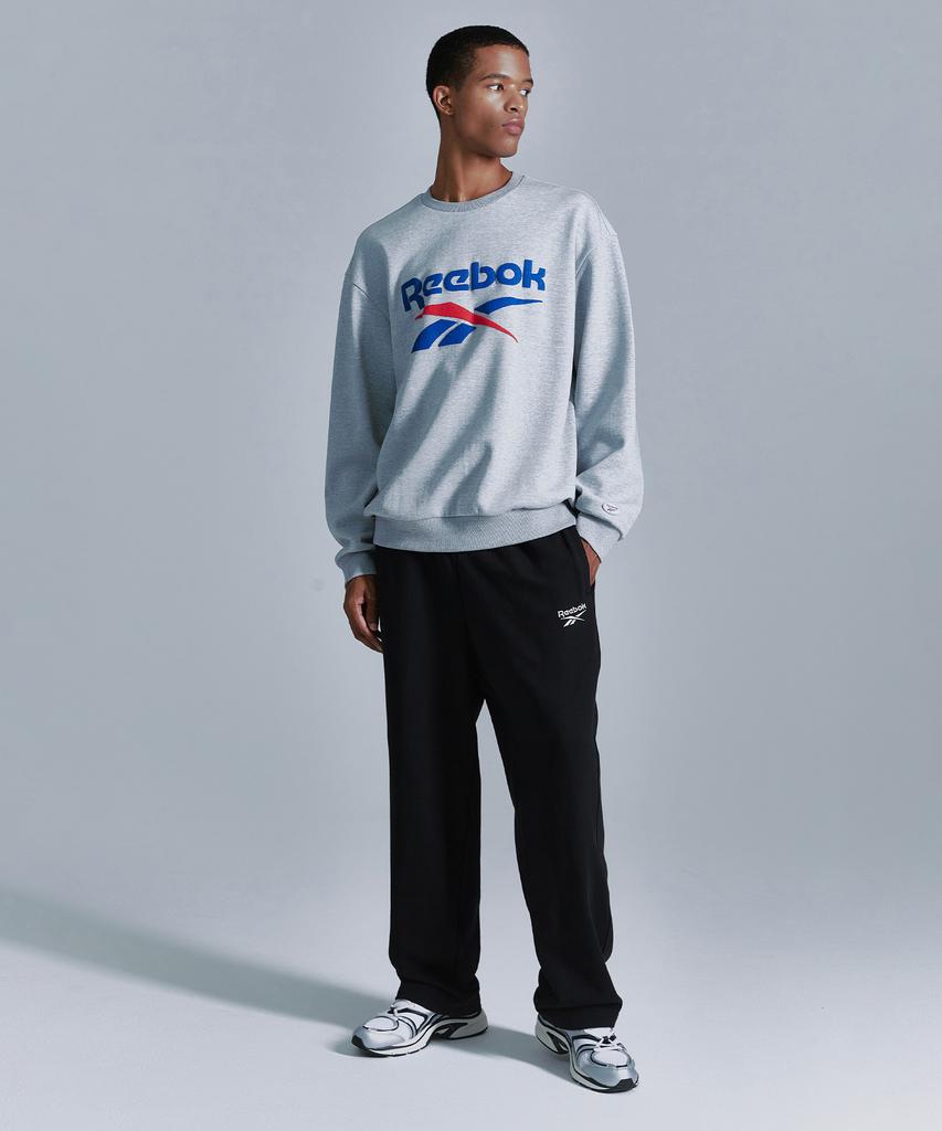 Reebok Свободные прямые спортивные штаны - Черные