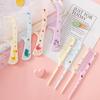 2pc Set Cartoon Children's Comb for Baby Girls Cute Kids Anti-Static Plastic Hair Comb Hairdressing Pointed Tail Combs Baby Care