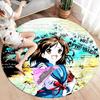 Круглый ковер Vortex Crossing Gate, Ковер для гостиной, спальни, дивана, игровой комнаты, Декор, Нескользящий коврик для пола
