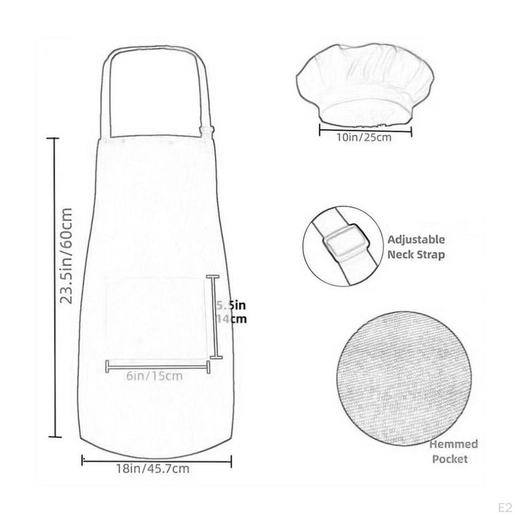 Детский фартук для рисования шеф-поваром с большим карманом для садовой кулинарии для девочек и мальчиков