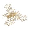 100Pcs Cute Planner Clips Innovative Design Anti Rust Electroplating Process Gold Paper Clips for