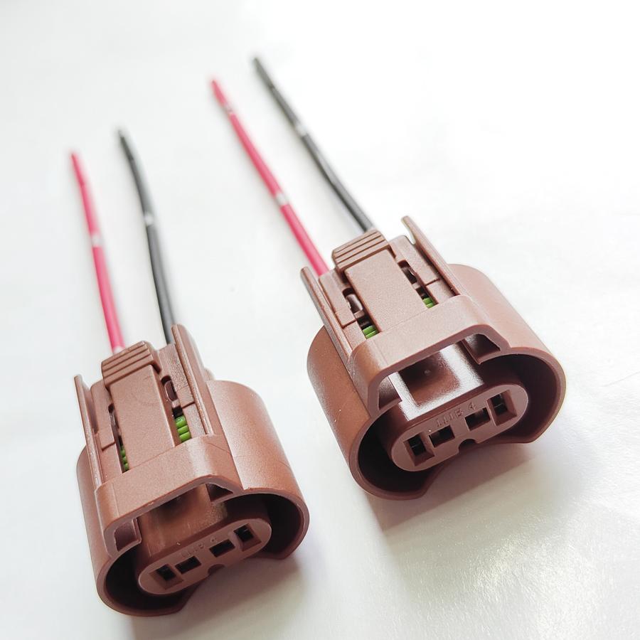2Pcs Original 9006 HB4 Socket Adapter Base Female Plug Connector Extension Wiring Harness Car Lights Accessories