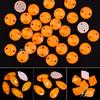 Glass Neon Orange Flat Bottom Hand Seam Drill, Fluorescent Satellite Water Drop Special-Shaped Hand Seam Stone Diy Jewelry Accessories