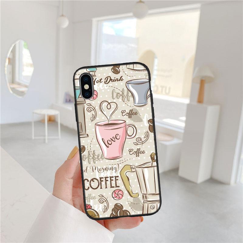 Чехол для телефона PP20 Coffee Time для Samsung Galaxy A11 A12 A13 A15 A52S A53 A55 A56 A70 A71 A72 A73 F06 F16 F56 S10 Plus S10e