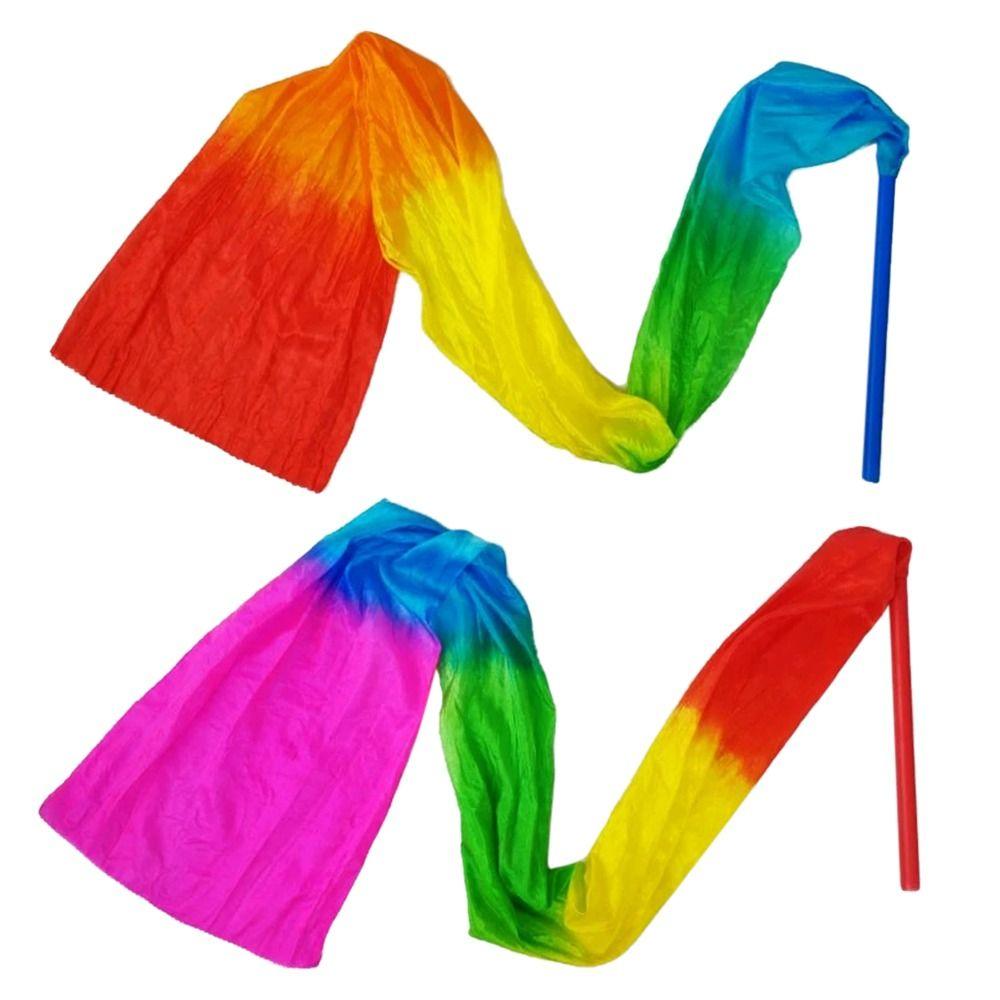 Silk Dancing Ribbons With Rod Stage Show Prop New Dance Ribbon