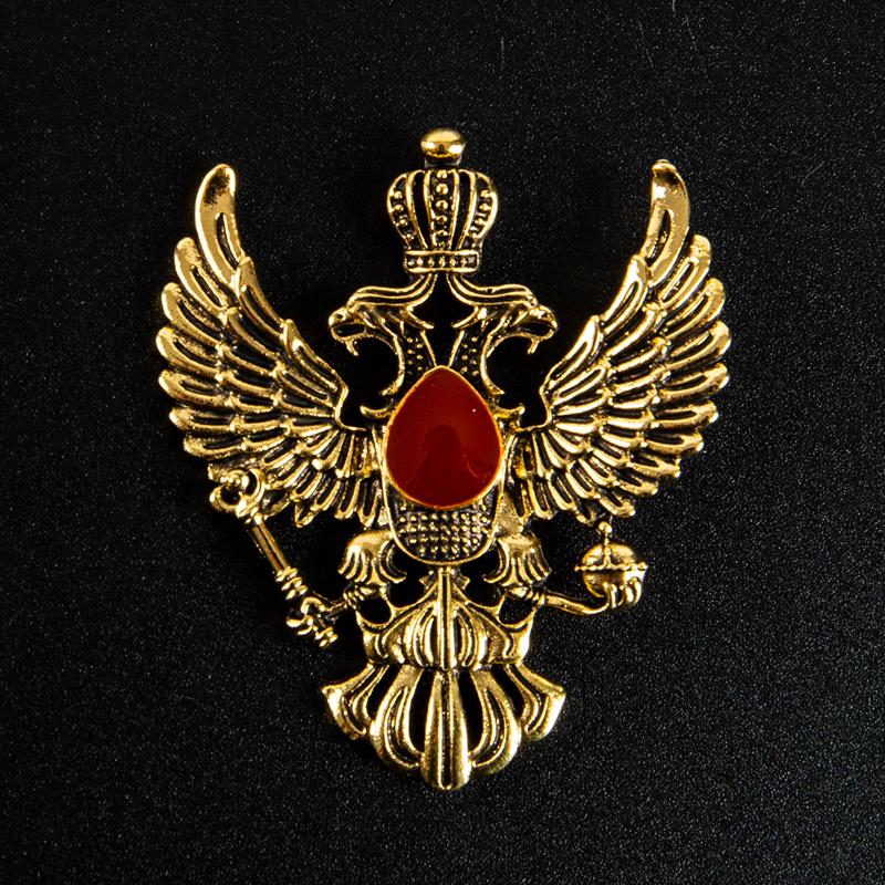 Retro Wing Metal Pin Vintage Eagle Badge Brooch Crown Lapel Pin Men Accessory
