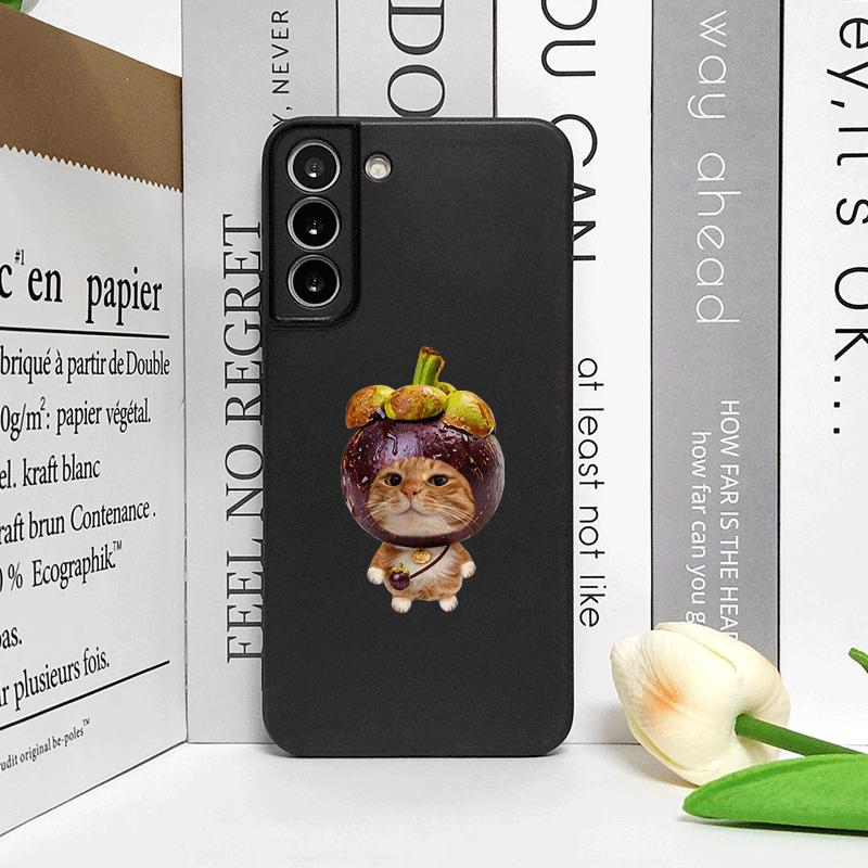 Забавный Мультяшный Свежие Фрукты Пара Кошек Чехол для Телефона для OnePlus 12 13 R 11 10 9 Pro Nord 4 2T CE5 CE3 CE2 ACE2 ACE3 Милый Мягкий Чехол
