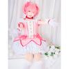 Аниме fille magique Kaname Madoka Косплей Костюм Kawaii Lolita fête карнавальный халат Rose Perruque Courte Idol Puella Magi Madoka