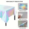 Disposable Tablecloth Metal Aluminum Film Party Decorative Tablecloth Waterproof Tablecloth Wedding Birthday Holiday Gifts