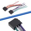 Universal Car Stereo Radio ISO Cable Adapter ABS Male Plug To Female Connector Wiring Harness Radio Accessories 4