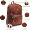 Unisex Leather Laptop Handmade Casual Backpack Messenger Travel Rucksack Vintage