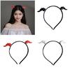 Detachable Devil Horn Hairband For Kids Adult Halloween Costume Parties RolePlay Theme Event Anime Hair Decoration