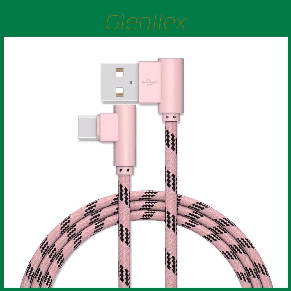 Премиальный плетеный кабель Type C с угловым разъемом 90 градусов USB C для быстрой синхронизации данных и зарядки для оптимальной производительности