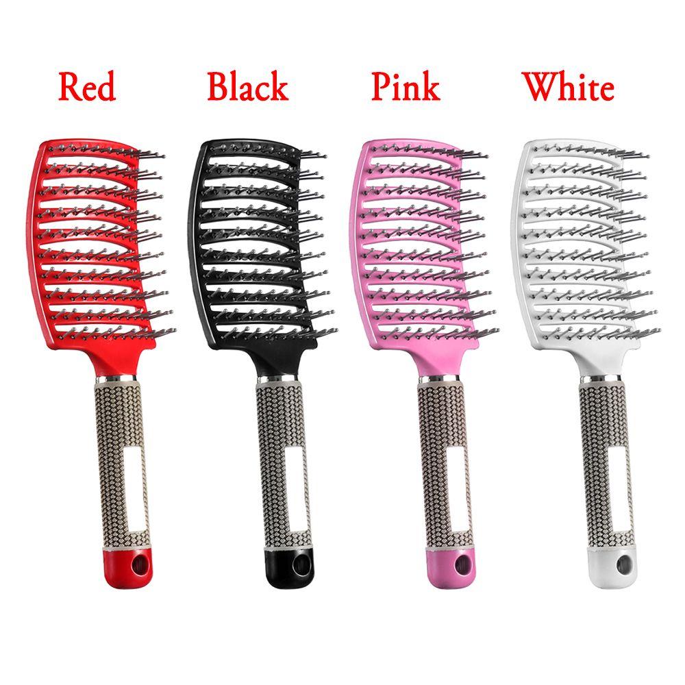 Широкие зубья для локонов и прямых волос Массажная щетка Расческа для волос Антистатические парикмахерские инструменты для укладки