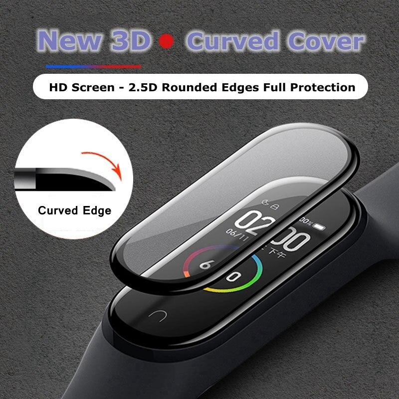 3D стекло для Xiaomi mi Band 5 4 6, мягкая Защитная пленка для экрана на Xiami Mi Band5, Miband5, чехол для Xiomi mi Band 5, пленка