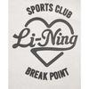 Li Ning Sports Lifestyle Series Letter Loose Hooded Теплый флисовый пуловер с длинным рукавом Женская толстовка Светло-цветочно-серого цвета AWDU452-7