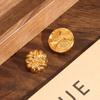 10Pcs Solid Metal Button Firming Button Niche Clothes Coat Jacket Sweater Cardigan High-End Small Button Gold