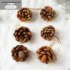 Christmas Pinecone and Dried Flower Tree Hanging Ornaments