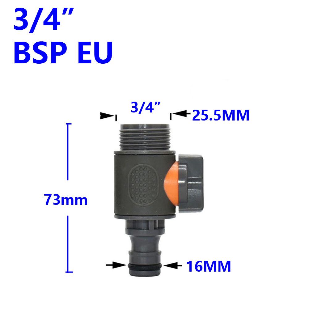 Фитинги для садового шланга 1/2 3/4 1 дюйм быстроразъемный соединитель для воды водостопный соединитель адаптер для водяного пистолета для мойки автомобиля 1 шт.