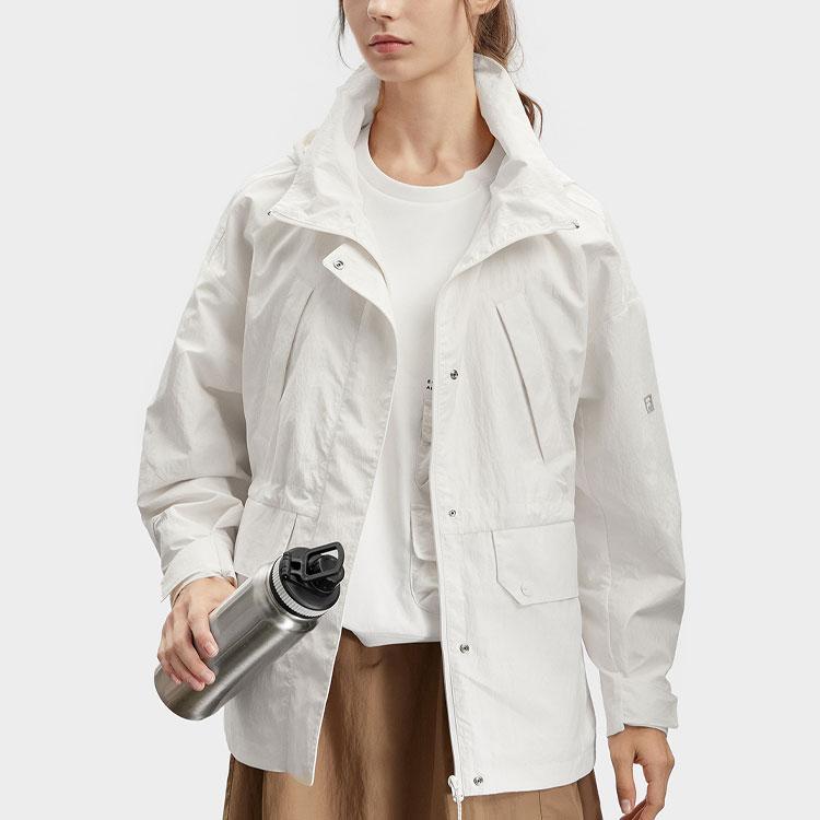 Новый женский тренч FILA, цвет облачно-белый, A11W417703F-WT