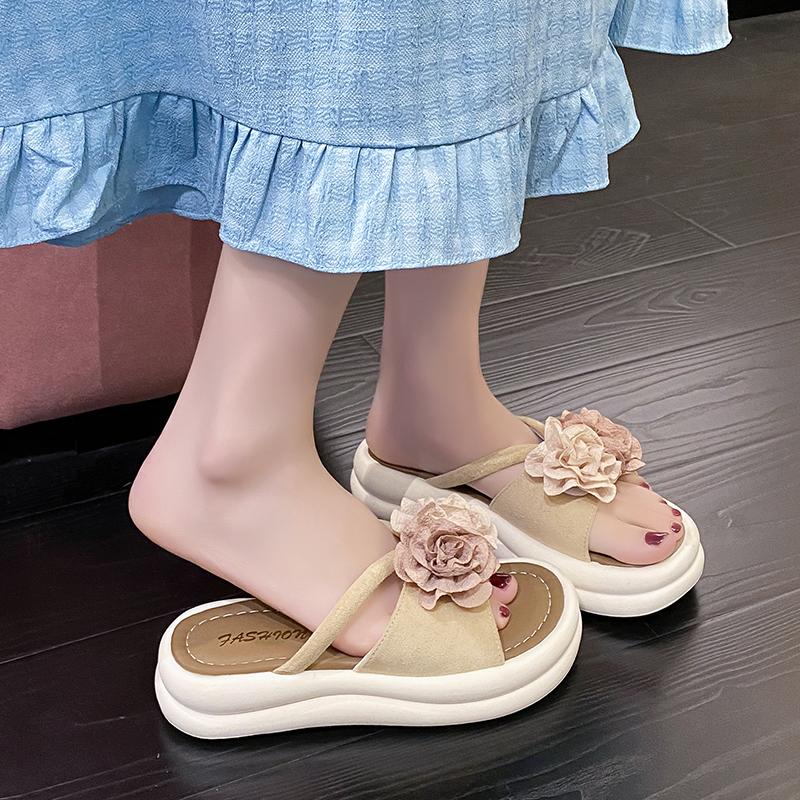 Fashion Shoes House Slippers Platform Slides Fashion Flower Luxury Flat Floral Shoes Flower Ladies' Slippers Platform Luxury Slides Flat