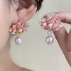 Праздничный Ветер Сладкие Французские Серьги Женские Жемчужные Летние Серьги-Гвоздики Нишевый Изысканный Дизайн Модные Серьги