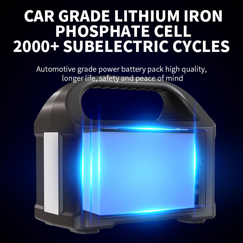 Портативная электростанция 100 Вт, солнечная электростанция LiFePO4, аккумулятор для использования на открытом воздухе, для кемпинга, сверхлегкий источник питания 78,6 Втч переменного/постоянного тока