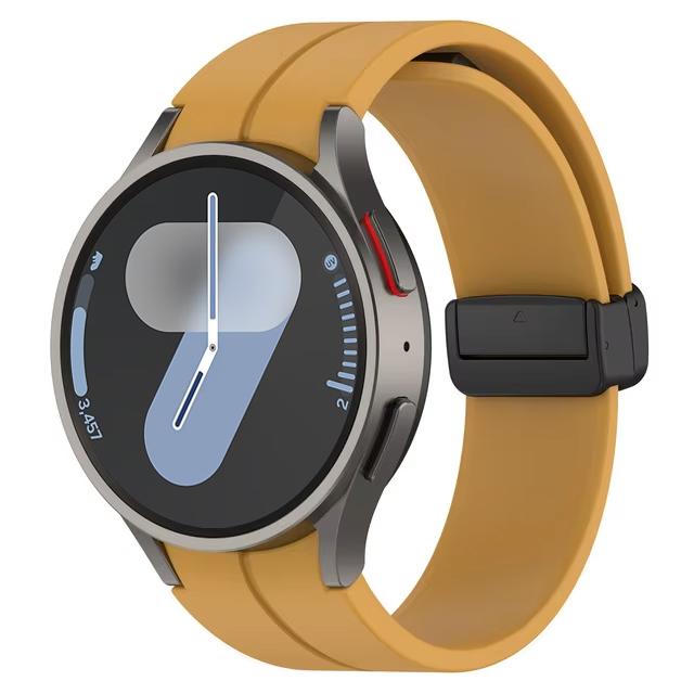Ремешок для Samsung Watch 6 ремешок 7/4/5/5 Pro/4 6 classic 44мм 40мм Без зазоров Магнитный ремень Силиконовый браслет correa Galaxy Watch 7
