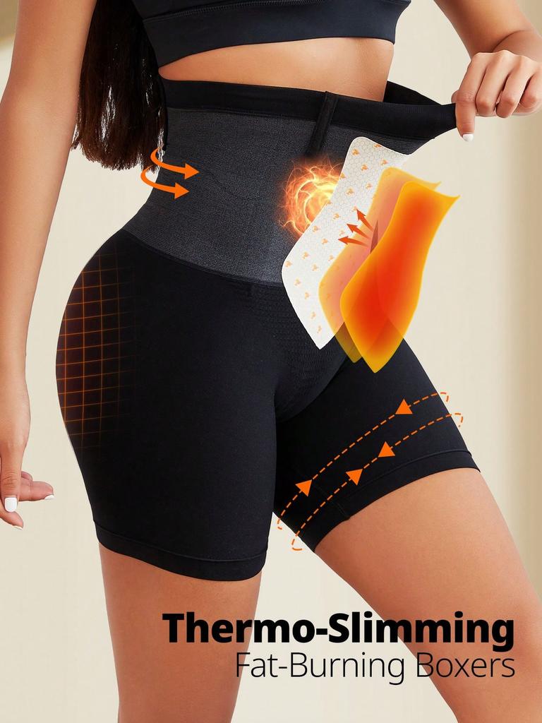 Flarixa Термошорты с высокой талией, утягивающее белье, корректирующее белье для живота, нижнее белье для месячных, спортивные трусы, корректирующее белье