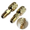 R410 Refrigerant Brass Adapter Rustproof Corrosion Resistant Universal Reverse Thread Fitting Gauge Hose Connector
