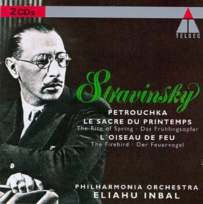 CD СТРАВИНСКИЙ, ИНБАЛЬ; ФИЛГАРМОНИЯ ОРК - Весна священная / Жар-птица 4509914492 Teldec 1993 Германия Классика Б/у