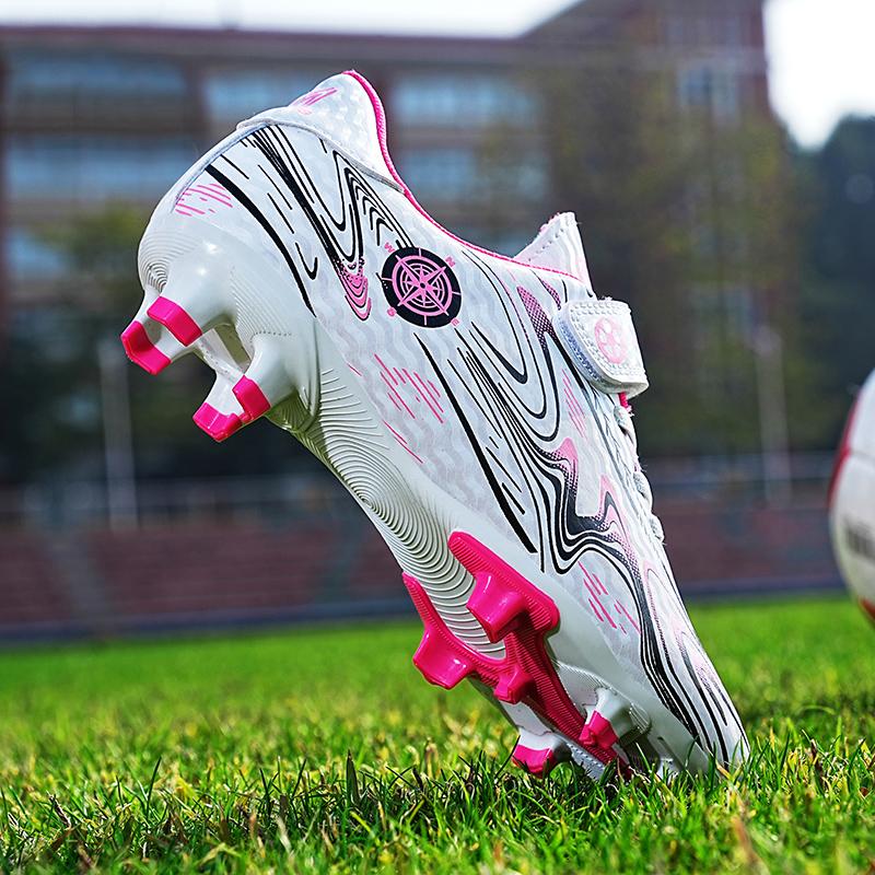 28-39 Children's Football Boots Children's Magic Stickers Strap Plastic Nail Football Shoes