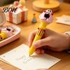 Cute Cartoon Pens for Kids 10 in 1 Ballpoint Pen, Multicolor Press Retractable Pens, Creative with Avatar Toppers Smooth Writing Stationery