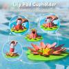 Frog Can Lid Lily Pad Cup Holder Set Reusable Soda Can Cover Secure