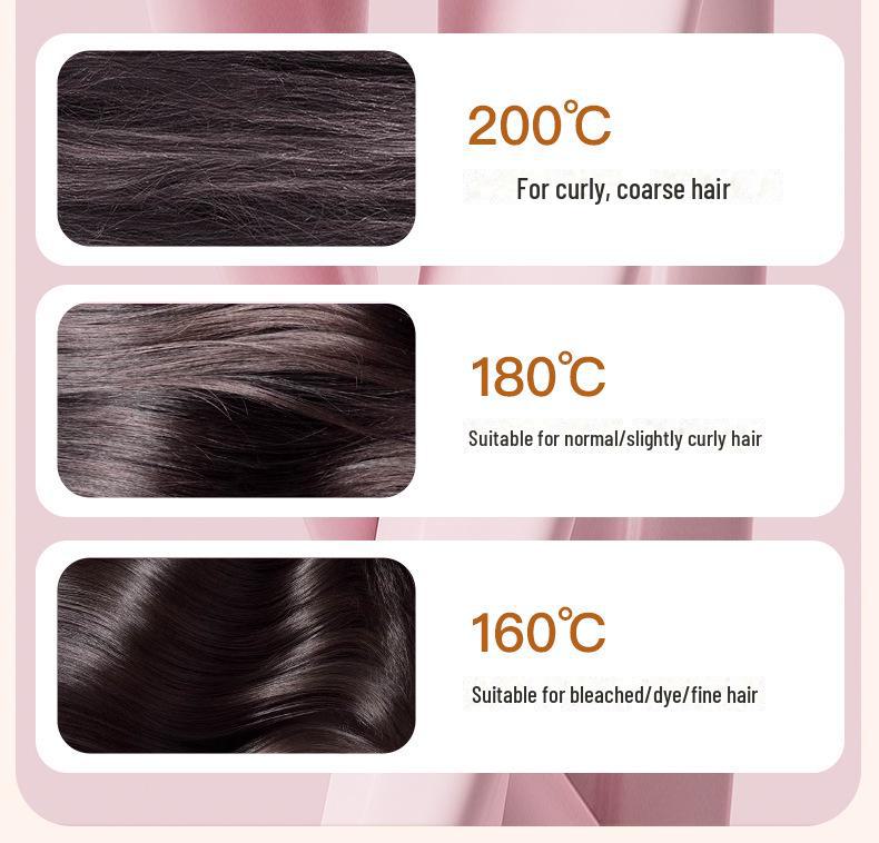 Беспроводной выпрямитель для волос и щипцы для завивки двойного назначения с технологией отрицательных ионов для мягкого ухода за волосами