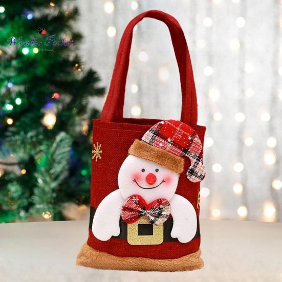 Christmas Handbag Cartoon Santa Claus Snowman Elk Gift Bag Large Capacity Great Load Bearing Merry Christmas Decor Children Adult Sex Wear