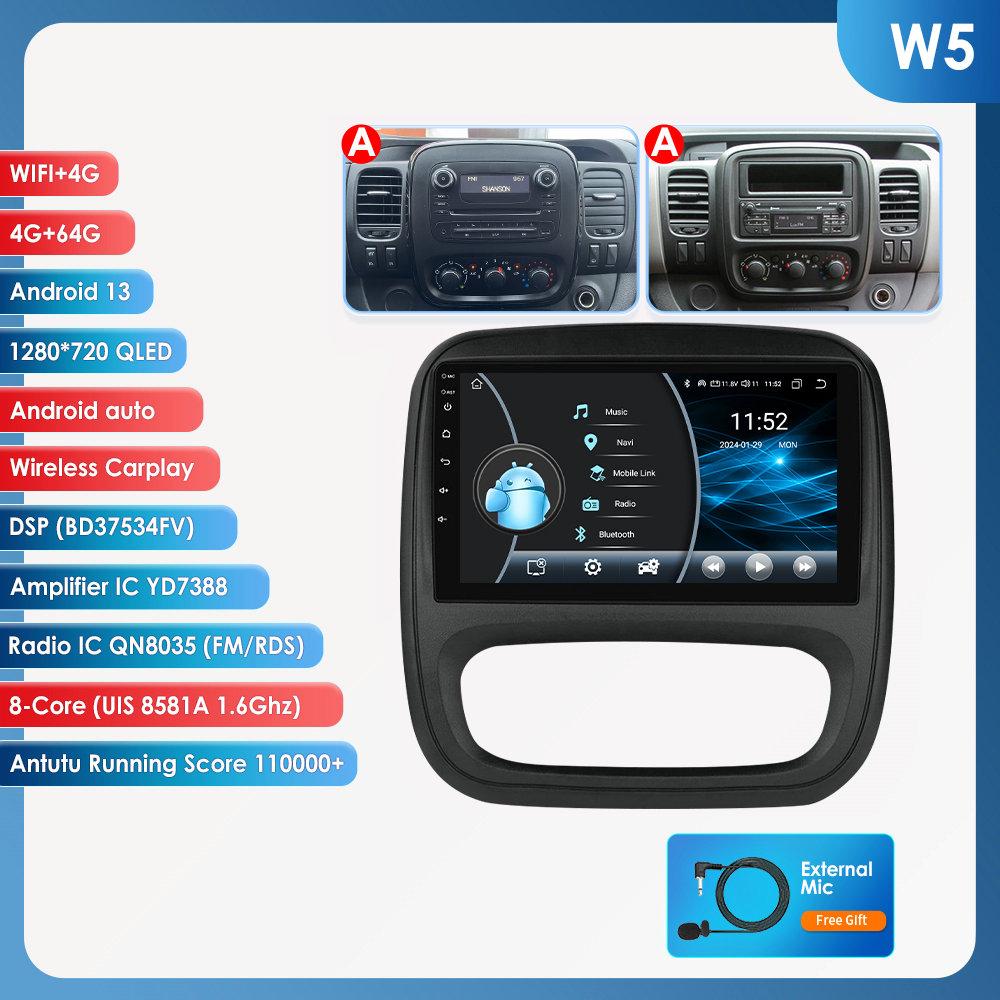 Hizpo 4G AI Voice Android Auto Radio для Renault Trafic 3 2014-2021 для Opel Vivaro B 2014-2018 Carplay Car Multimedia Intelligent Screen GPS 2din