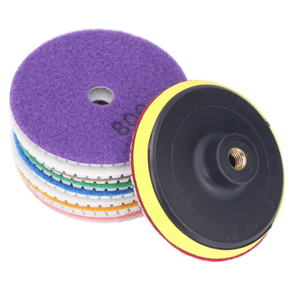 11 шт./комплект алмазных полировальных дисков шлифовальный абразивный диск с подложкой для камня, плитки, керамики