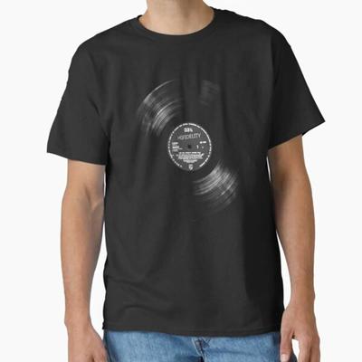 Vinyl Classic T Shirt Vintage Washed Casual Breathable Streetwear Graphic Unisex Fashion Stretched Soft Comfortable