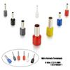 25/50/100pcs Tubular Wire Cold Pressure Connector Electrical Terminals Cable Crimps Wire Ferrules